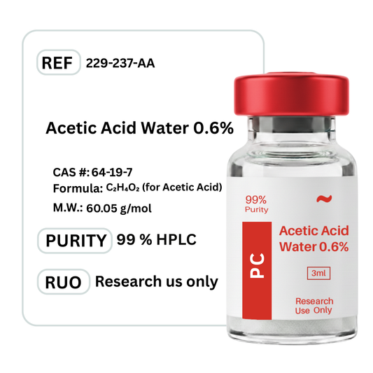 Acetic Acid Water 0.6% - Premium Research Peptide