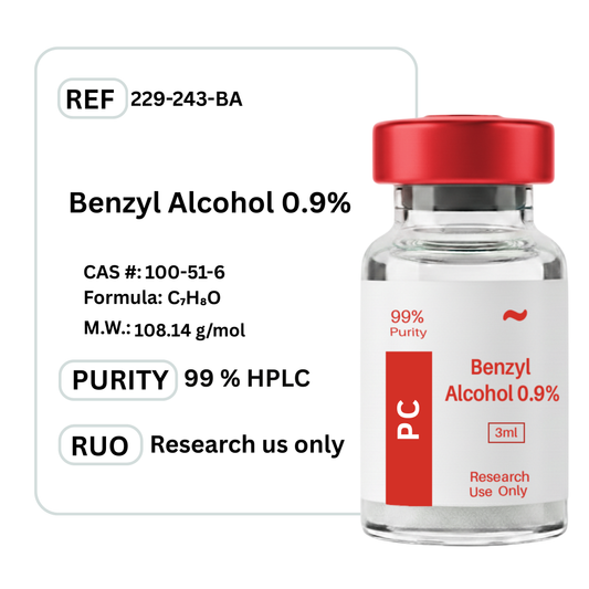 Benzyl Alcohol 0.9%  - Premium Research Peptide